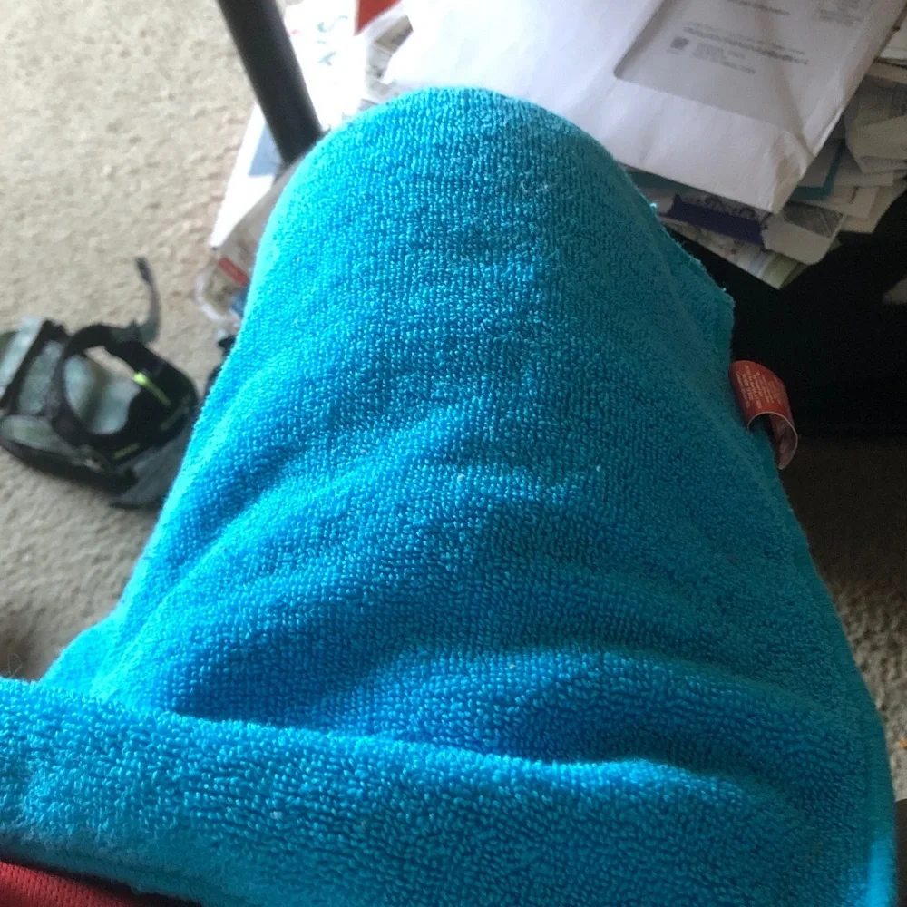 Bright Turquoise Beach Towel